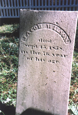 Jacob Wilson's Tombstone